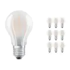 Multipack 10x Ledvance Classic LED E27 Pear Filament Frosted 4.8W 470lm - 827 Extra Warm White | Dimmable - Replaces 40W