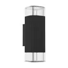 Eglo Wall Light Castelnuovo Aluminium Black Up & Down | IP65 - Suitable for 1x GU10